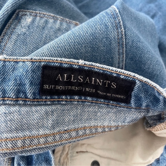 AllSaints Slit Boyfriend Jeans - Picture 9 of 9